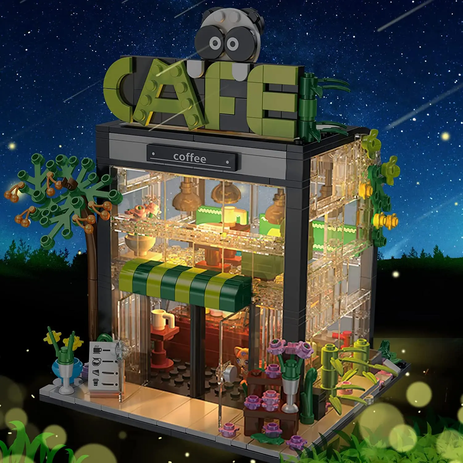 Kids Toys Store - Bausteine Kreative Blumenstrauß Shop Haus Modell