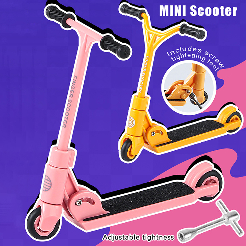 Kids Toys Scooter - 1 Stück faltbarer Finger-Scooter, T-förmiger Fingerscooter,