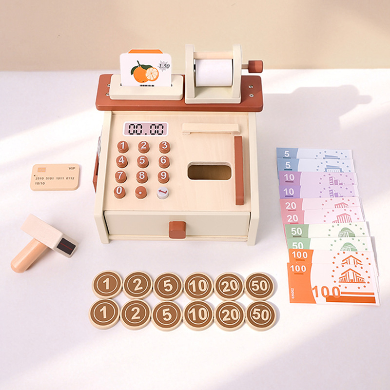 Kids Toys Store - Kinder-Simulationskasse mit Währungserkennung, Digitale Lebenskognition, Frühpädagogisches