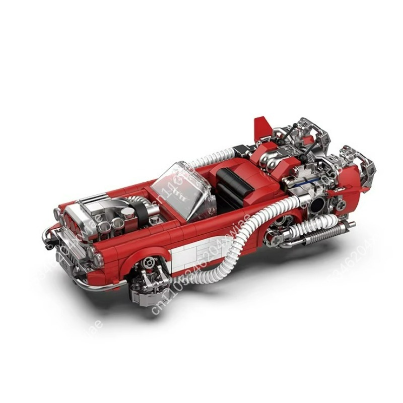 Kids Toys Kit - Bausteine „Zurück in die Zukunft“ Film-Automodell-Bausatz,