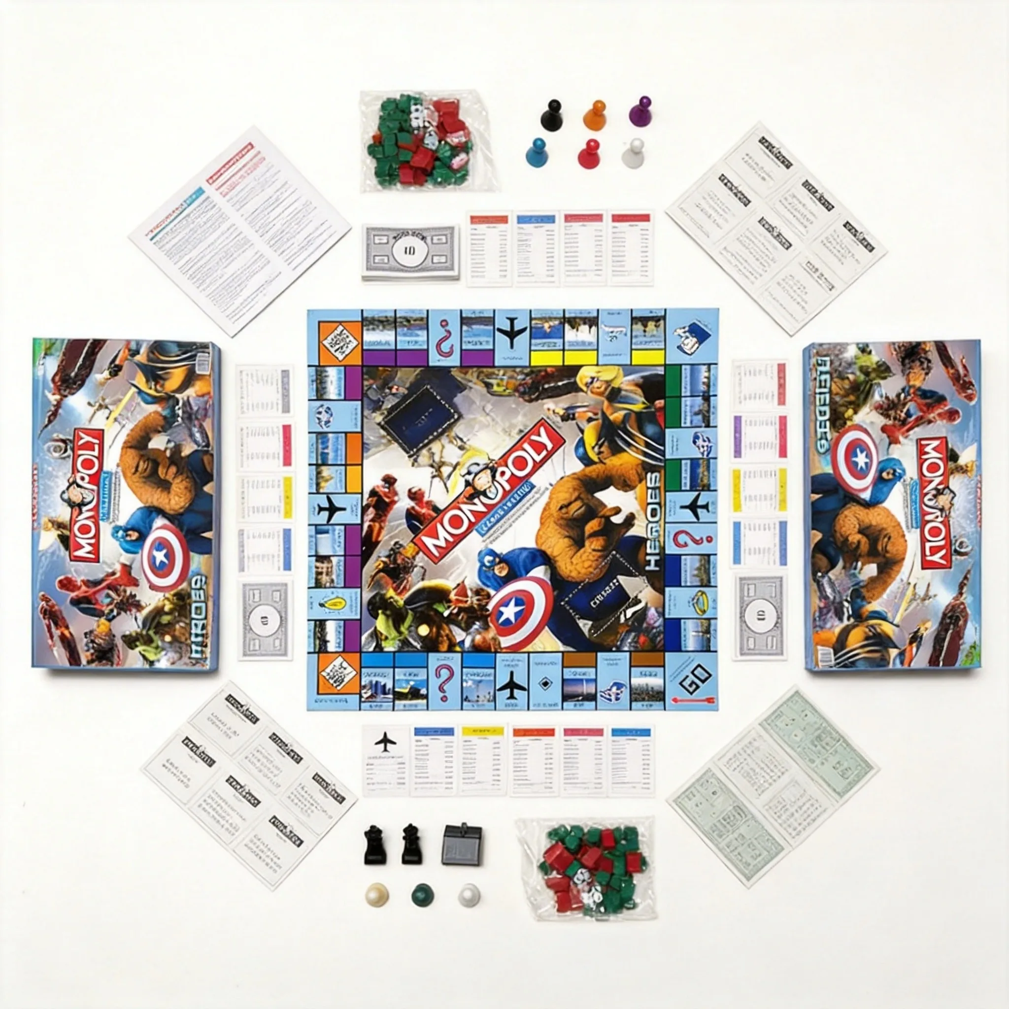 Hasbro Game Monopoly - Marvel Heroes Monopoly Global Village Brettspiel