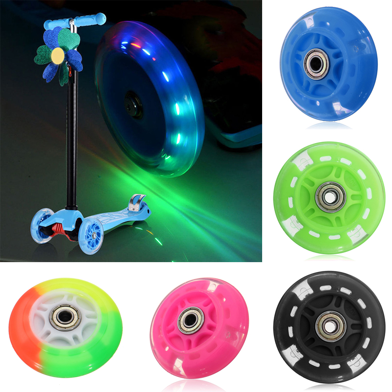 Kids Toys Scooter - LED-Blitzlicht-Rollerrad, blinkende Lichter, Mini-Outdoor-Rad für blinkendes
