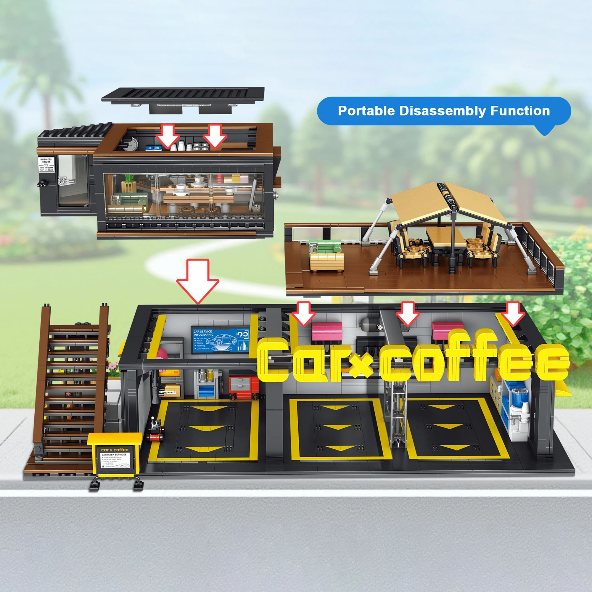 Kaffee Auto Reparatur Shop Kaf – Kids Toys Store Bewertung und Preis