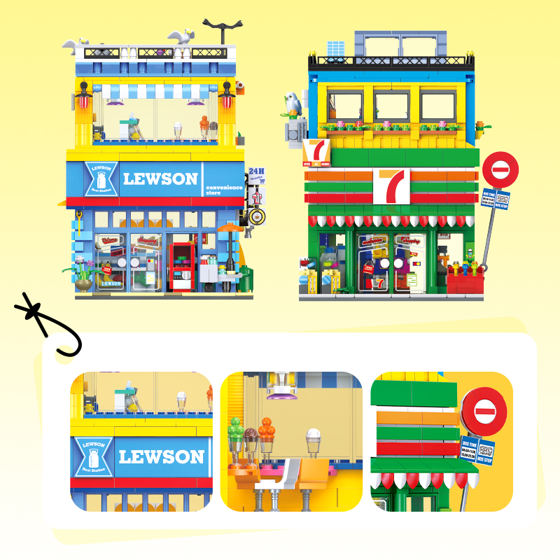 1263+ Teile Straßenszene Conve – Kids Toys Store Bewertung und Preis