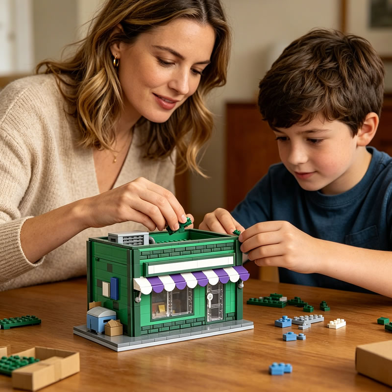 Bausteine MOC Modularer Mini-S – Kids Toys Store Bewertung und Preis