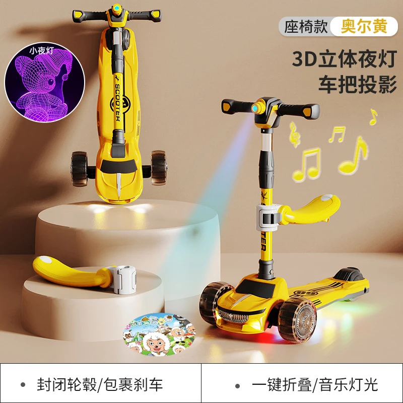 3-in-1 Kinderroller mit Sitz,  – Kids Toys Scooter Bewertung und Preis